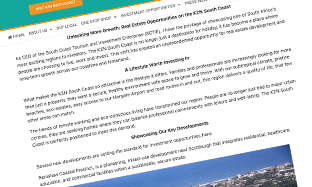 Visit KZN South Coast Website