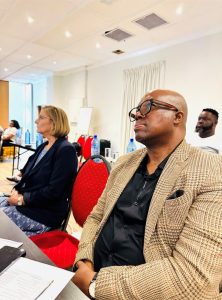 Ms. Mandy Massy, Deputy Chair of FEDHASA KZN & Eastern Cape with Mr Harry Mbambo, CEO of the KwaZulu-Natal Sharks Board Maritime Centre of Excellence